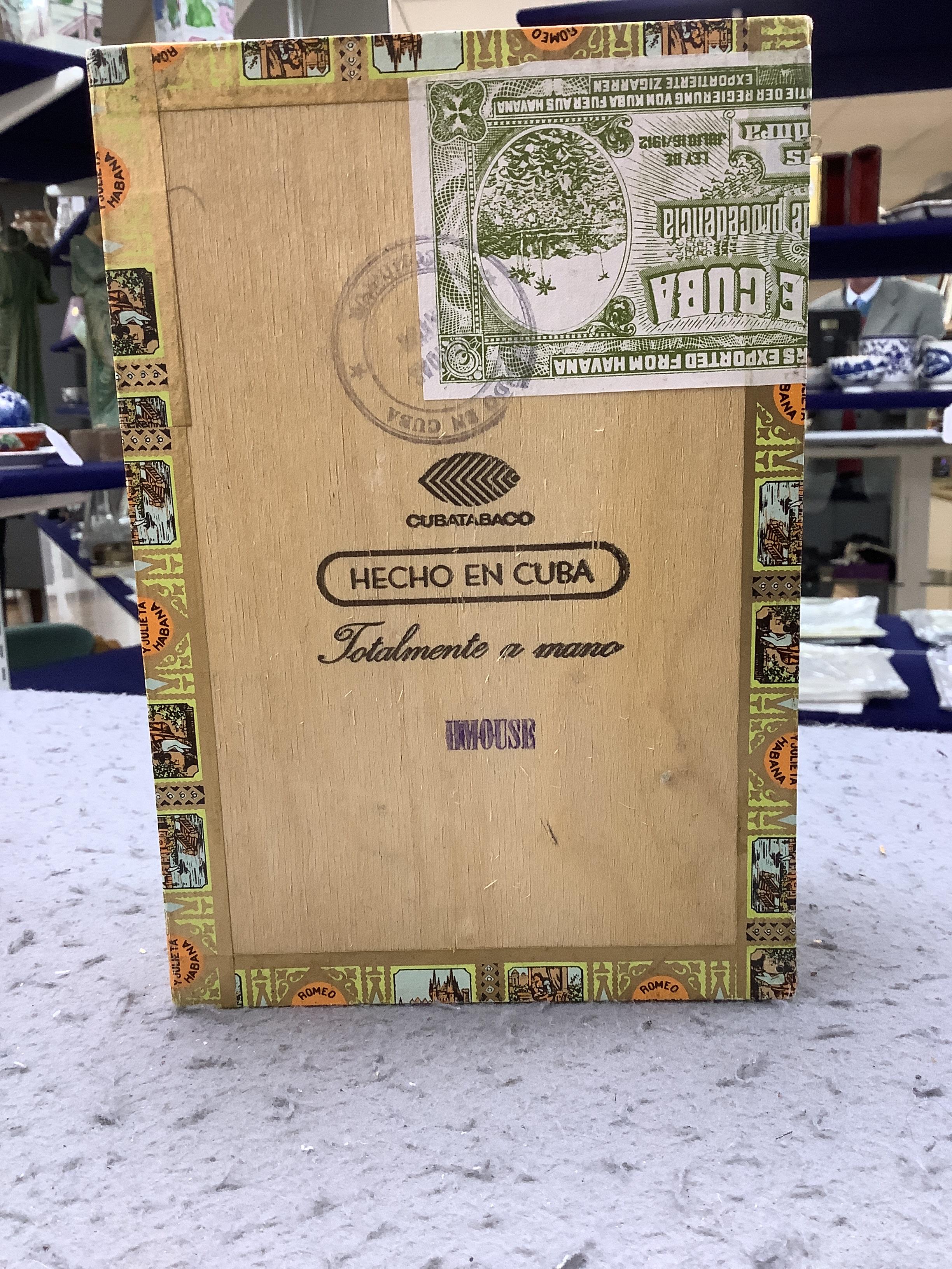 Two sealed boxes of cigars - Romeo Y Julieta and Fonseca